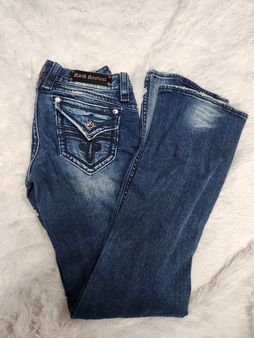 Rock Revival Women's Dark Blue Bootcut Jeans